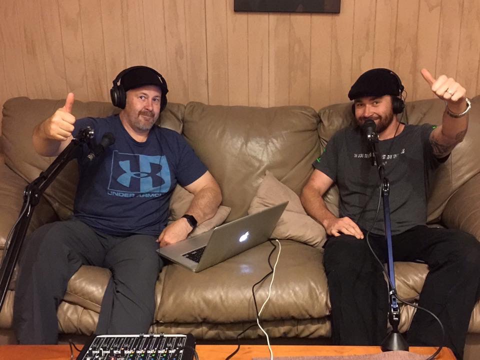 Glenn & Pat recording the very firt episode of The Canine Paradigm